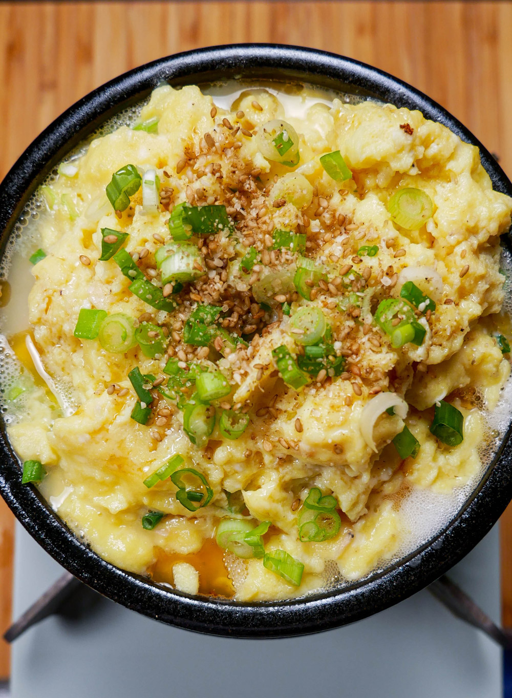 Korean Volcano Steamed Egg (Gyeran Jjim)