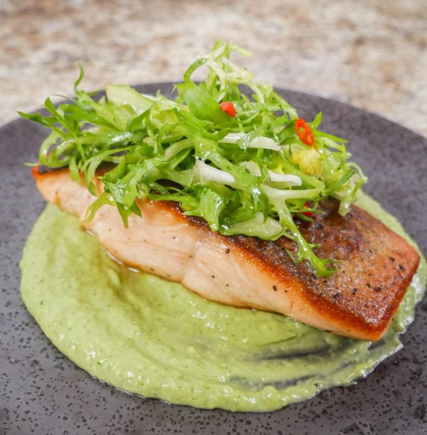 Pan Seared Salmon with Crispy Skin Jecca Chantilly