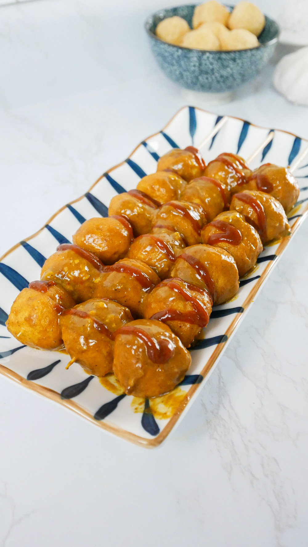 Thai fish balls with vermicelli