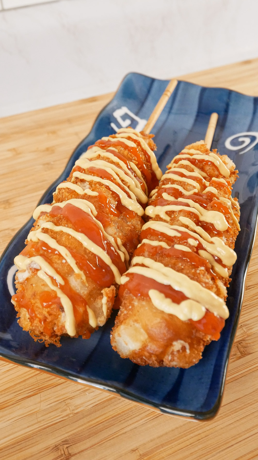 Korean Corn Dog (Gamja Hotdog) -, Recipe