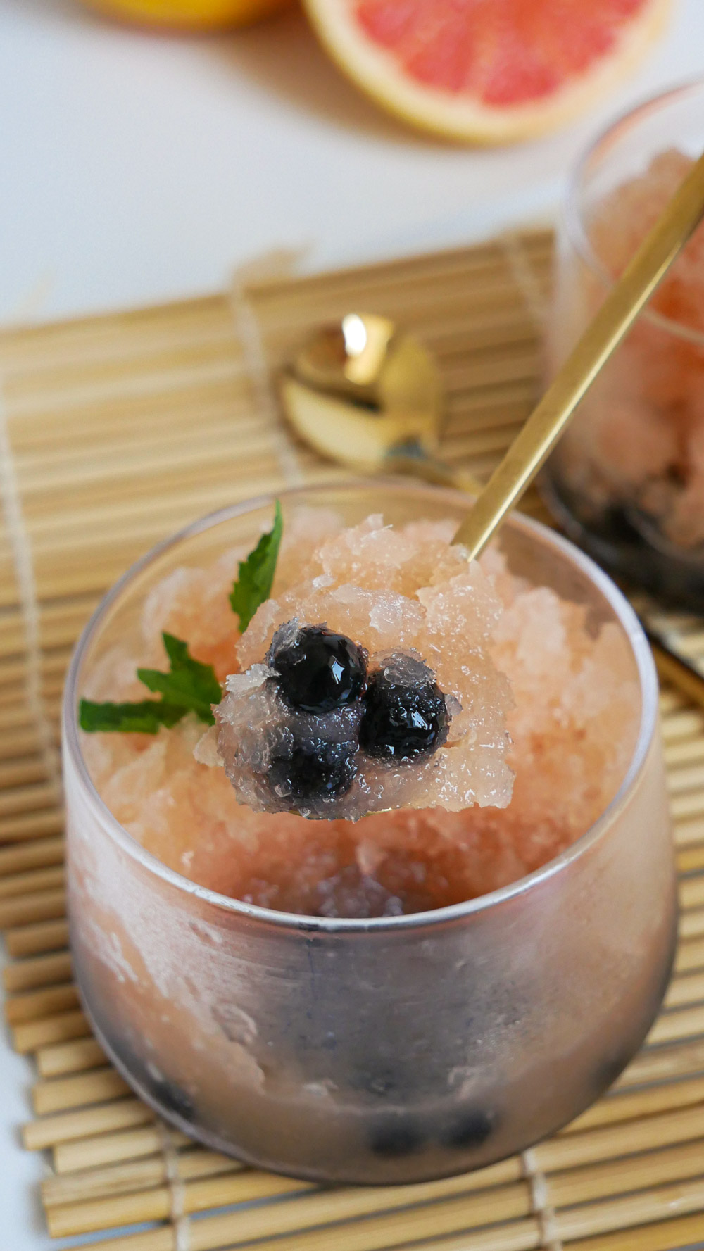 Grapefruit Green Tea Granita Bubble Tea Jecca Chantilly