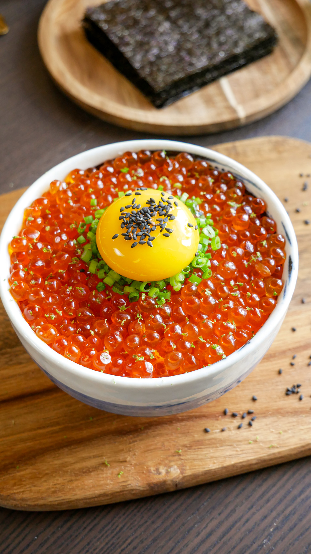 Dashi Cured Ikura  Japanese Salmon Caviar