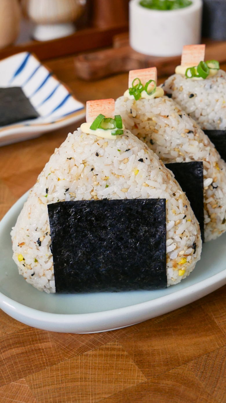 Spicy Creamy Crab Onigiri Recipe Jecca Chantilly