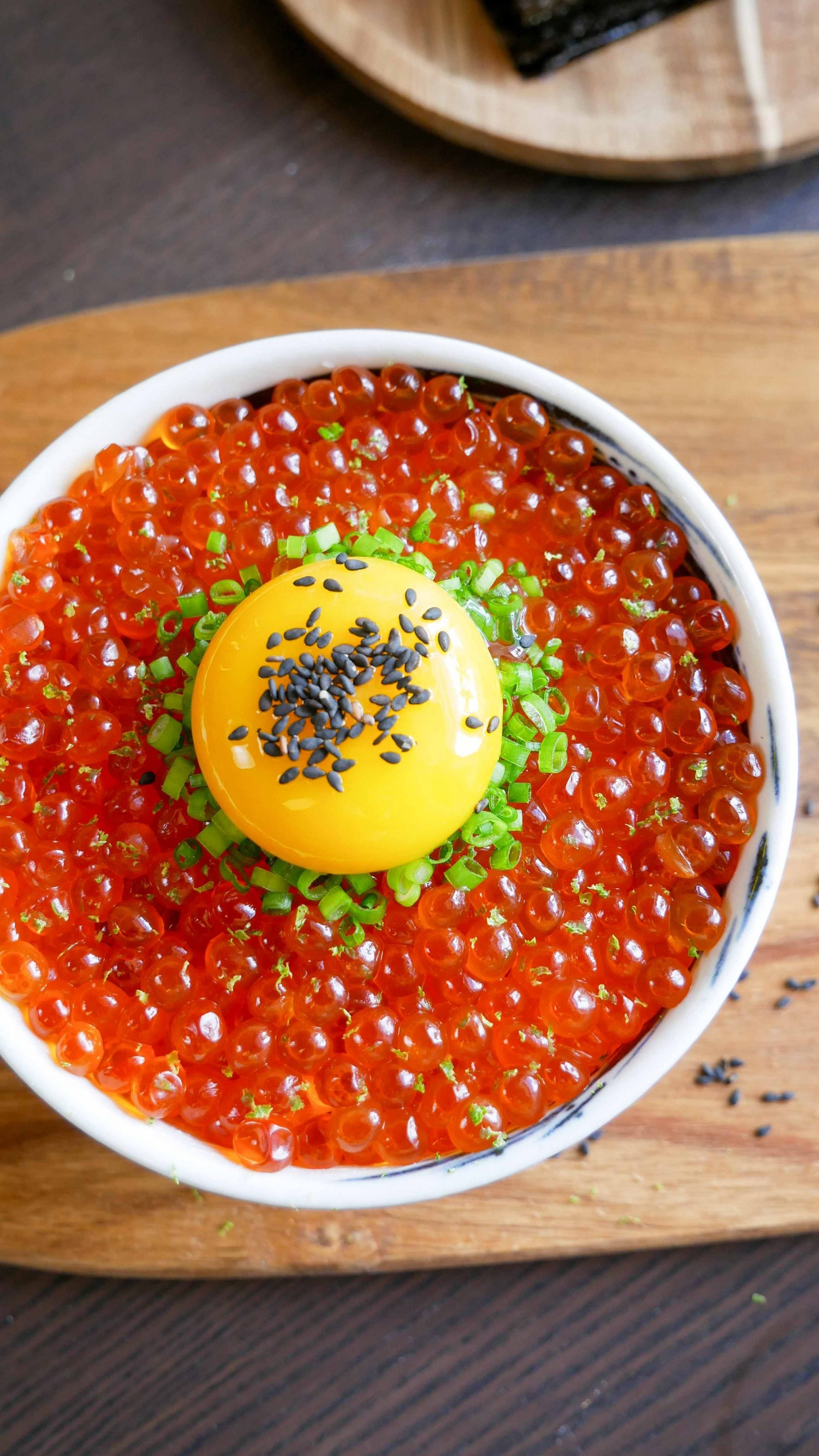 Cod Roe Ikra Ikura Don (Salmon Roe Rice Bowl Recipe) - Jecca Chantilly